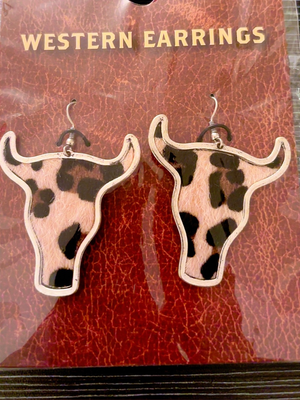 FLAT FUR SKIN EARRINGS